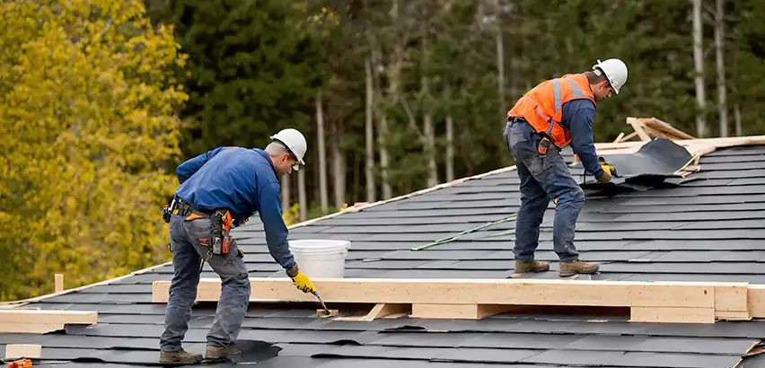 Garage Felt Roof Replacement in North Chicago