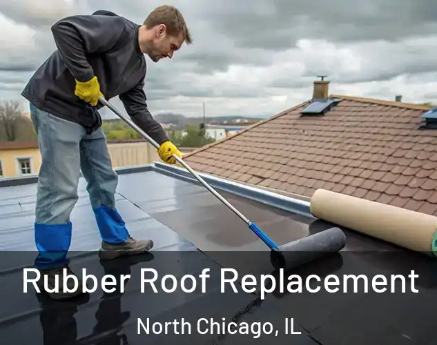  Rubber Roof Replacement North Chicago, IL